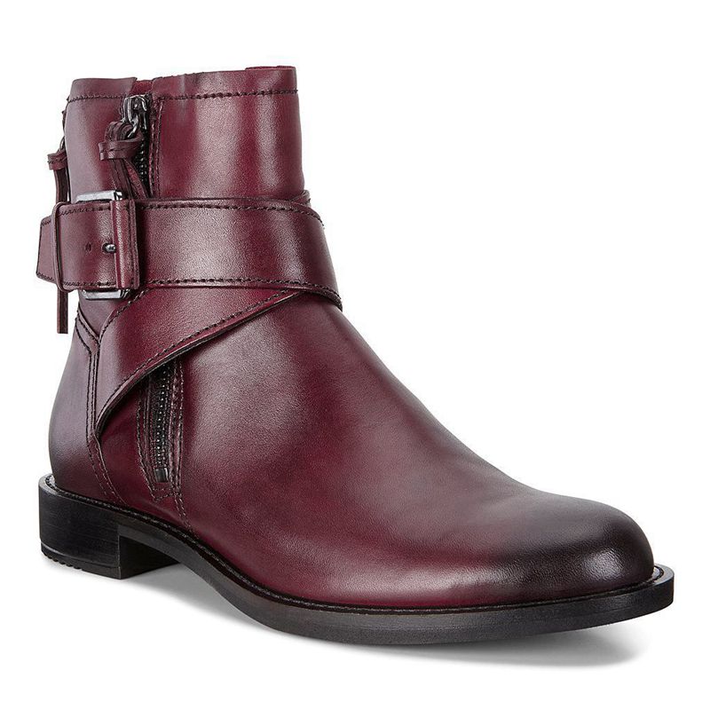 Women Boots Ecco Shape 25 - Ankle Boots Red - India WYOFAE463